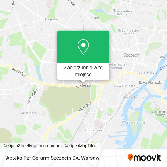 Mapa Apteka Pzf Cefarm-Szczecin SA