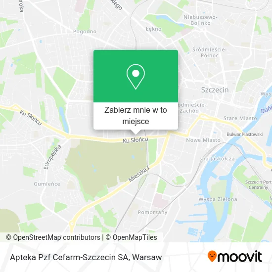 Mapa Apteka Pzf Cefarm-Szczecin SA