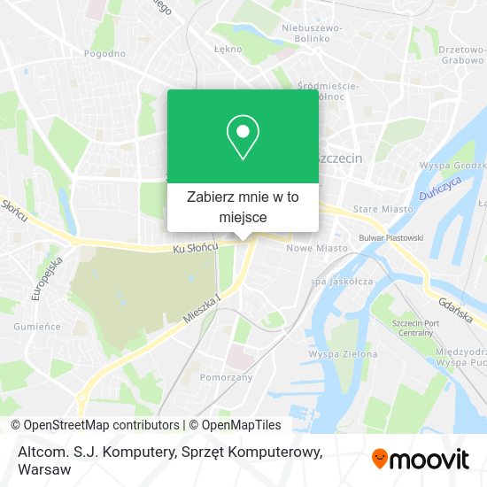 Mapa Altcom. S.J. Komputery, Sprzęt Komputerowy