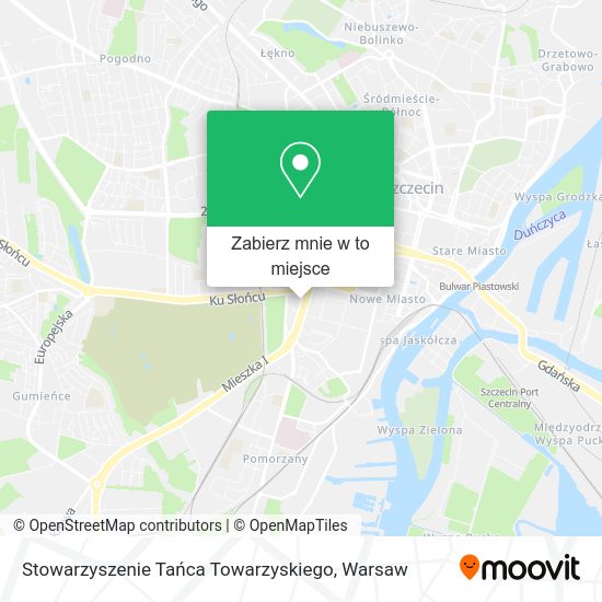 Mapa Stowarzyszenie Tańca Towarzyskiego