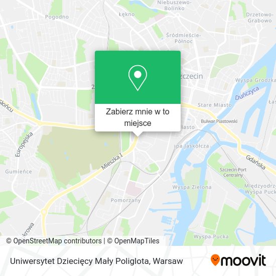 Mapa Uniwersytet Dziecięcy Mały Poliglota