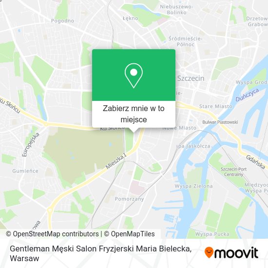 Mapa Gentleman Męski Salon Fryzjerski Maria Bielecka