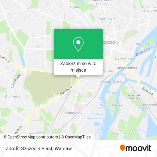 Mapa Zdrofit Szczecin Piast