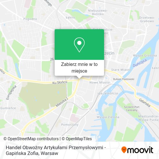 Mapa Handel Obwożny Artykułami Przemysłowymi - Gapińska Zofia