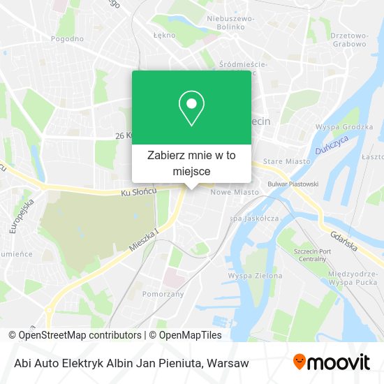 Mapa Abi Auto Elektryk Albin Jan Pieniuta