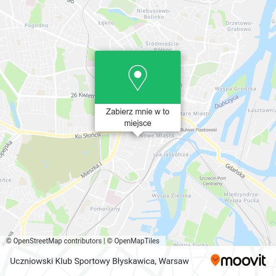 Mapa Uczniowski Klub Sportowy Błyskawica