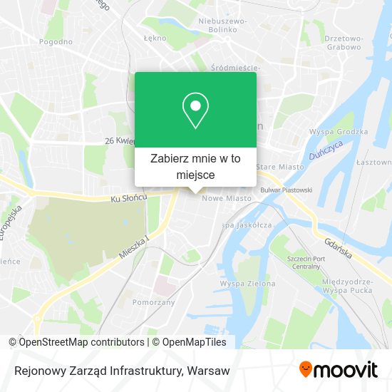 Mapa Rejonowy Zarząd Infrastruktury