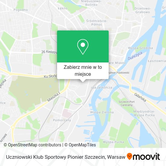 Mapa Uczniowski Klub Sportowy Pionier Szczecin