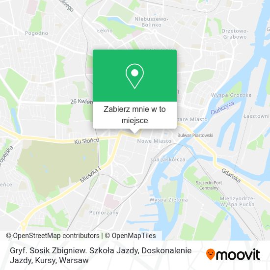 Mapa Gryf. Sosik Zbigniew. Szkoła Jazdy, Doskonalenie Jazdy, Kursy