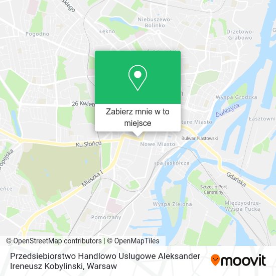 Mapa Przedsiebiorstwo Handlowo Uslugowe Aleksander Ireneusz Kobylinski