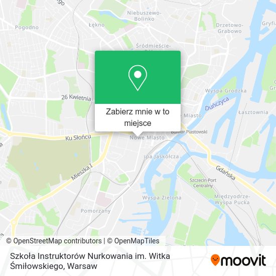 Mapa Szkoła Instruktorów Nurkowania im. Witka Śmiłowskiego