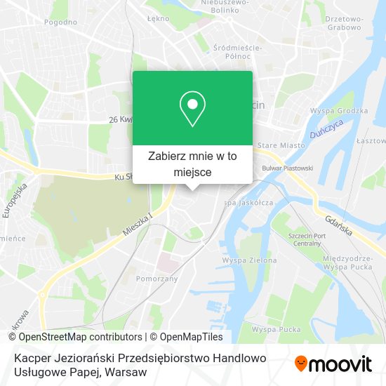 Mapa Kacper Jeziorański Przedsiębiorstwo Handlowo Usługowe Papej