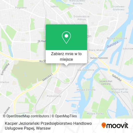 Mapa Kacper Jeziorański Przedsiębiorstwo Handlowo Usługowe Papej