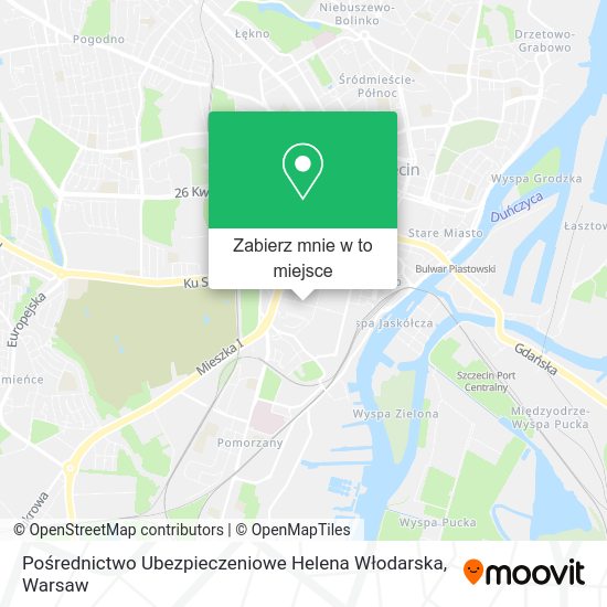 Mapa Pośrednictwo Ubezpieczeniowe Helena Włodarska