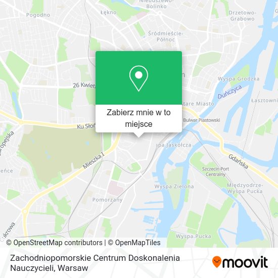 Mapa Zachodniopomorskie Centrum Doskonalenia Nauczycieli