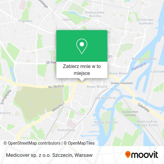 Mapa Medicover sp. z o.o. Szczecin