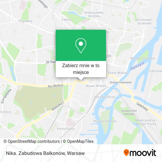 Mapa Nika. Zabudowa Balkonów