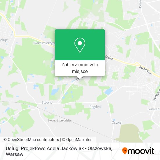 Mapa Usługi Projektowe Adela Jackowiak - Olszewska