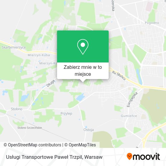 Mapa Usługi Transportowe Paweł Trzpil