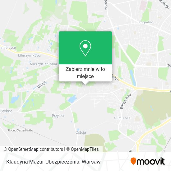 Mapa Klaudyna Mazur Ubezpieczenia