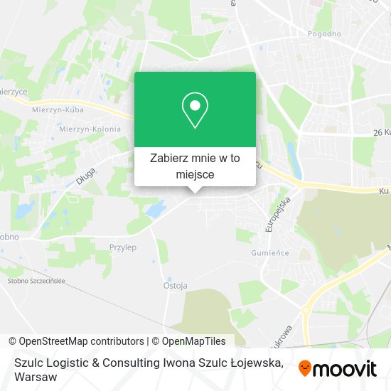 Mapa Szulc Logistic & Consulting Iwona Szulc Łojewska