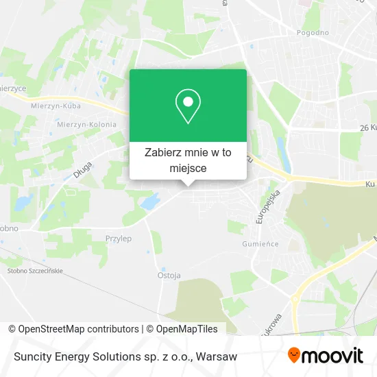 Mapa Suncity Energy Solutions sp. z o.o.