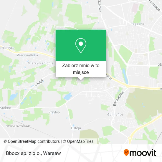 Mapa Bboxx sp. z o.o.