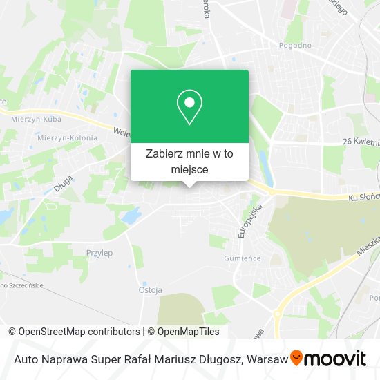 Mapa Auto Naprawa Super Rafał Mariusz Długosz