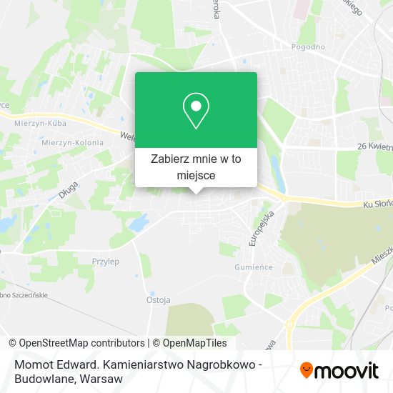 Mapa Momot Edward. Kamieniarstwo Nagrobkowo - Budowlane