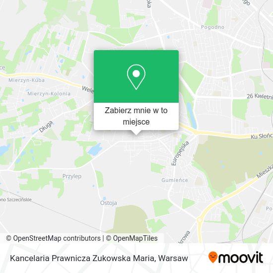 Mapa Kancelaria Prawnicza Zukowska Maria