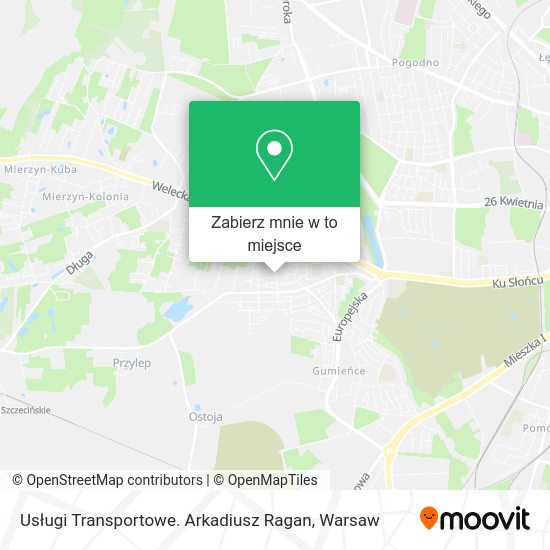 Mapa Usługi Transportowe. Arkadiusz Ragan