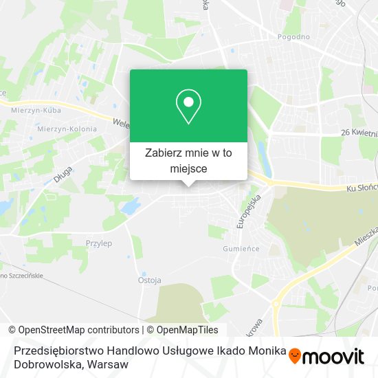 Mapa Przedsiębiorstwo Handlowo Usługowe Ikado Monika Dobrowolska