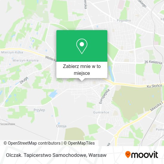 Mapa Olczak. Tapicerstwo Samochodowe