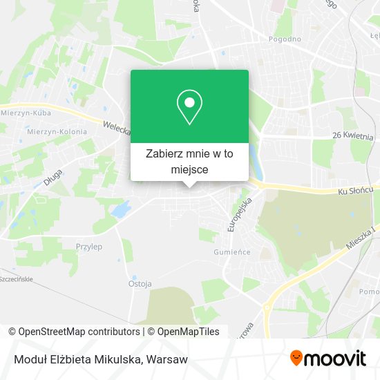 Mapa Moduł Elżbieta Mikulska