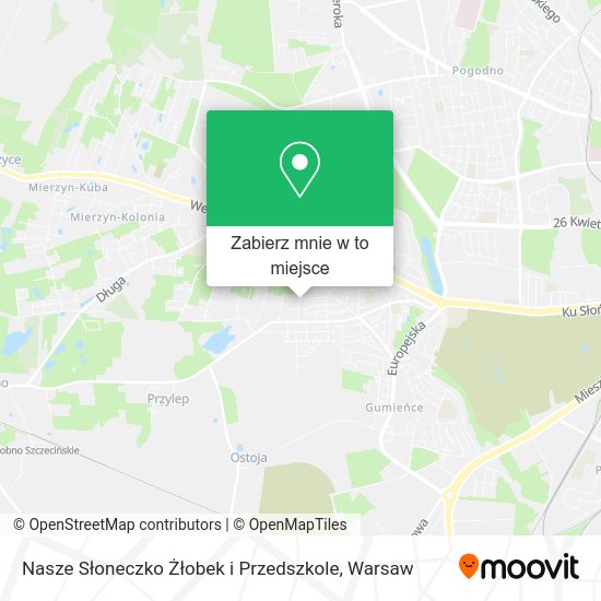 Mapa Nasze Słoneczko Żłobek i Przedszkole