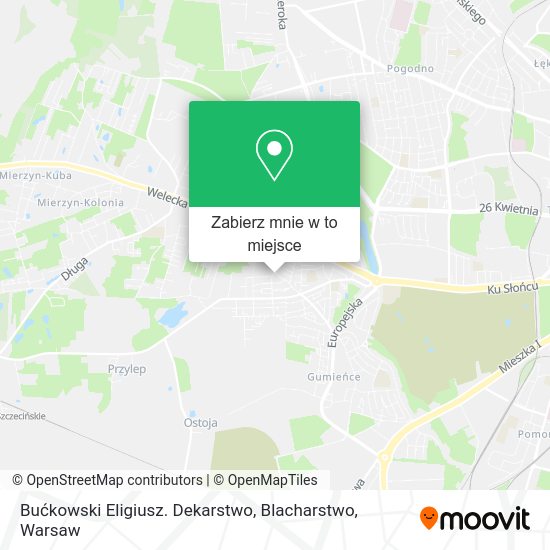 Mapa Bućkowski Eligiusz. Dekarstwo, Blacharstwo