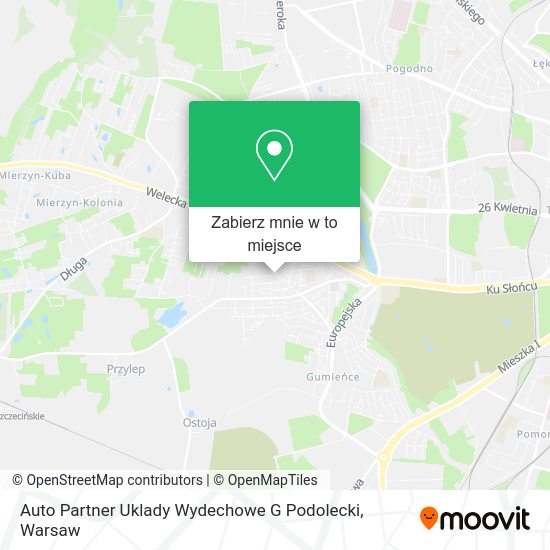 Mapa Auto Partner Uklady Wydechowe G Podolecki