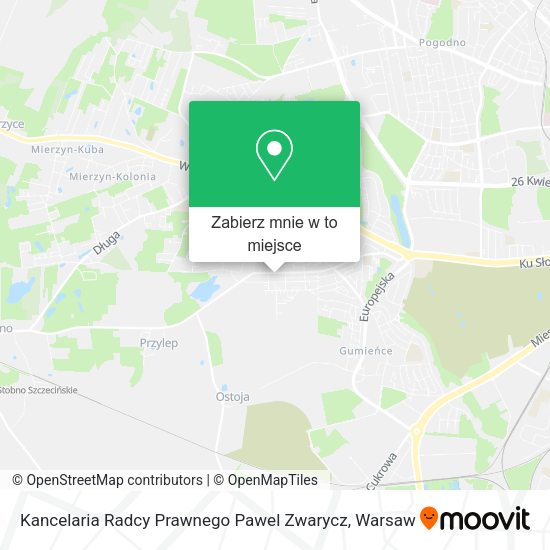 Mapa Kancelaria Radcy Prawnego Pawel Zwarycz