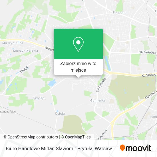 Mapa Biuro Handlowe Mirlan Sławomir Prytuła