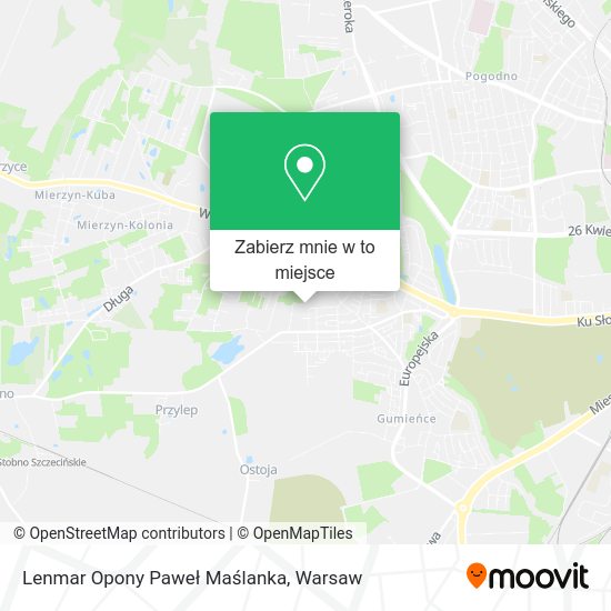 Mapa Lenmar Opony Paweł Maślanka