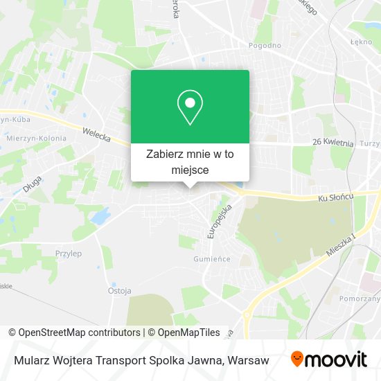 Mapa Mularz Wojtera Transport Spolka Jawna