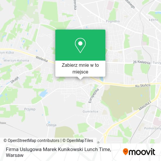 Mapa Firma Uslugowa Marek Kunikowski Lunch Time