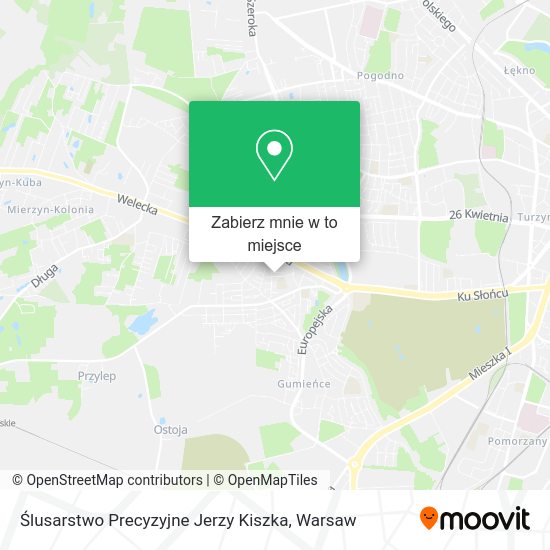 Mapa Ślusarstwo Precyzyjne Jerzy Kiszka