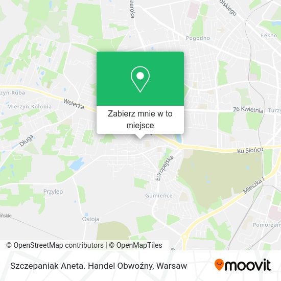 Mapa Szczepaniak Aneta. Handel Obwoźny