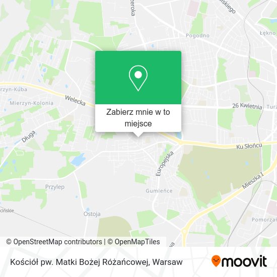 Mapa Kościół pw. Matki Bożej Różańcowej