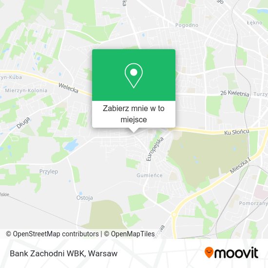 Mapa Bank Zachodni WBK