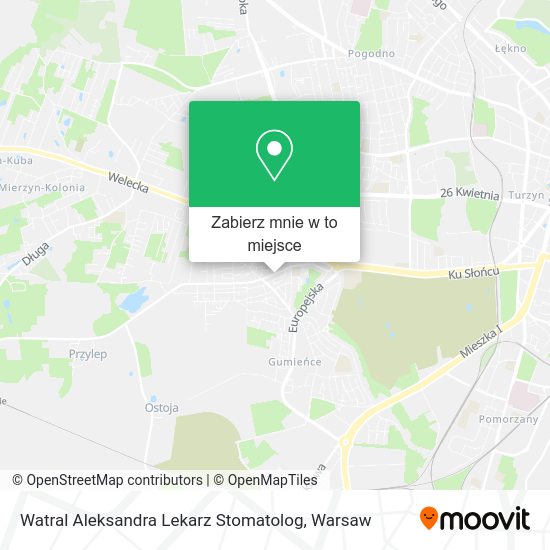 Mapa Watral Aleksandra Lekarz Stomatolog