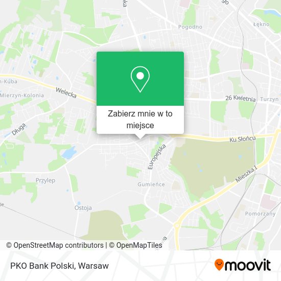 Mapa PKO Bank Polski