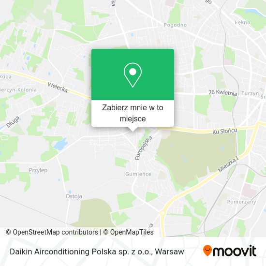 Mapa Daikin Airconditioning Polska sp. z o.o.