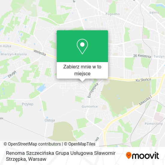 Mapa Renoma Szczecińska Grupa Usługowa Sławomir Strzępka